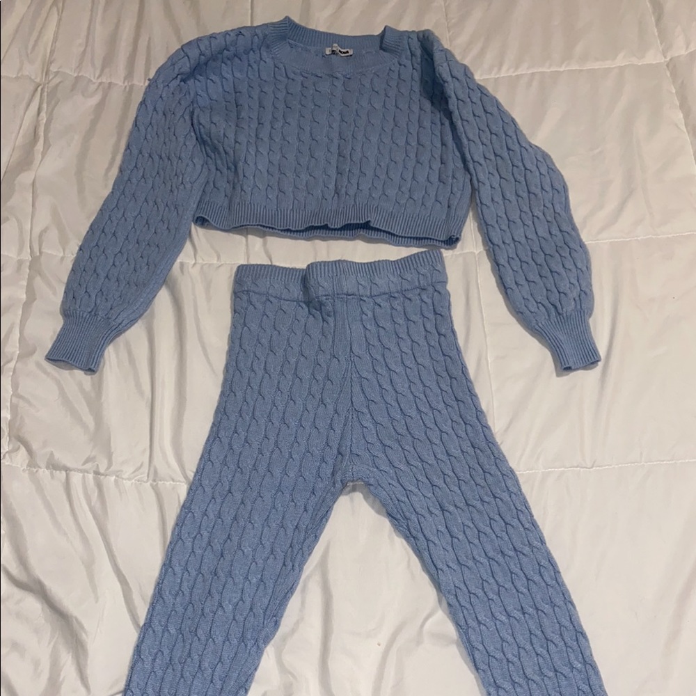 Blue two piece